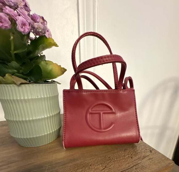 Telfar Handbags - Telfar Small Shopping Bag in Oxblood